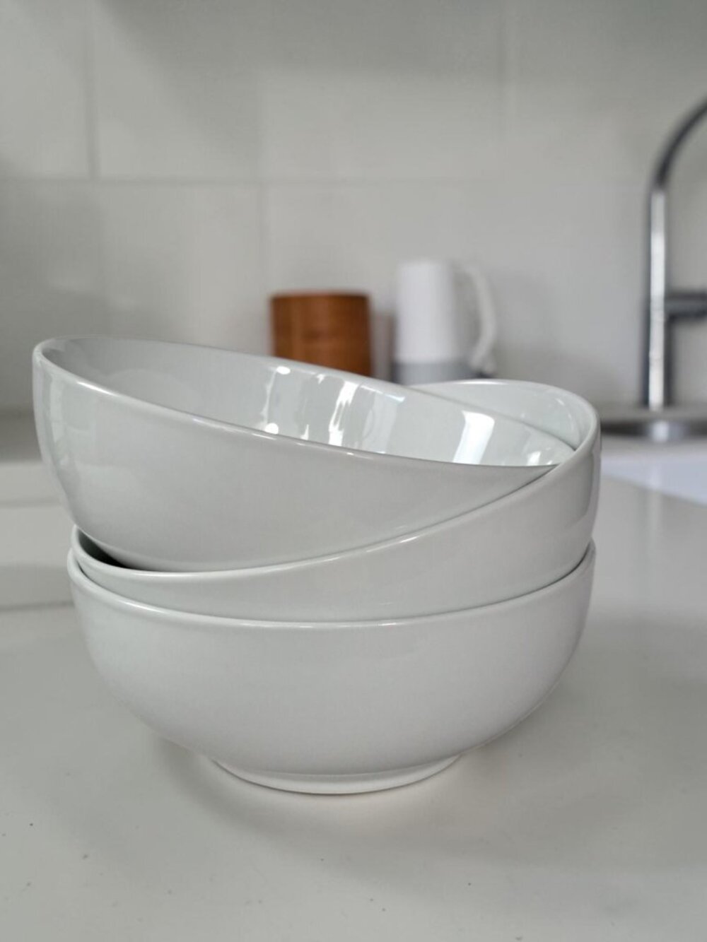 Ralph Lauren Club Pocelain Soup / Cereal Bowls 6.25" W x 2.5" H Set of 3